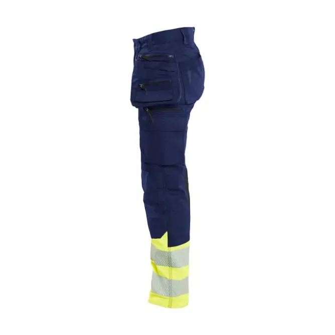 Pantaloni da Lavoro Alta Visibilità Stretch Multitasche Blaklader Donna 703011498933C42