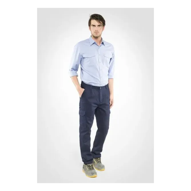 Pantaloni da Lavoro 100% Cotone Multitasche Sottozero Kryos 20595
