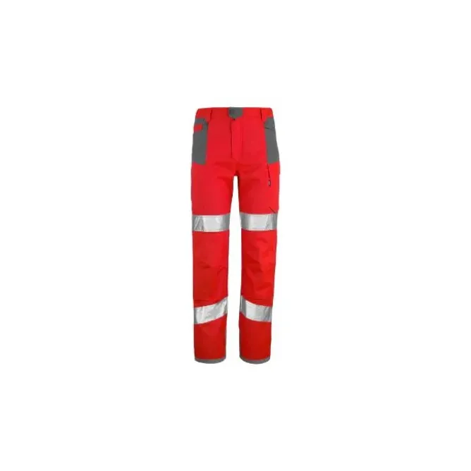 Pantaloni da Lavoro Lafont alta visibilità con tasche al ginocchio 1HVNG3PI