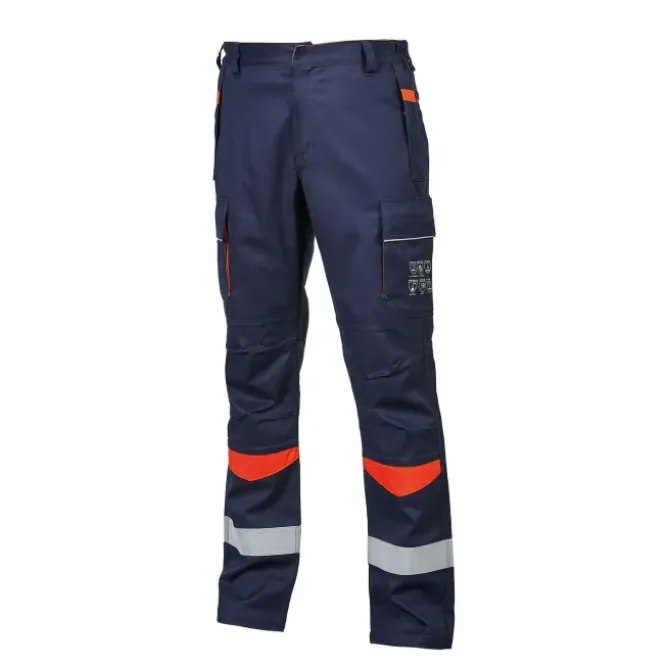 Pantaloni da Lavoro Multitasche Ignifugo Antistatico Alta Visibilità U-Power Titan MP247NO