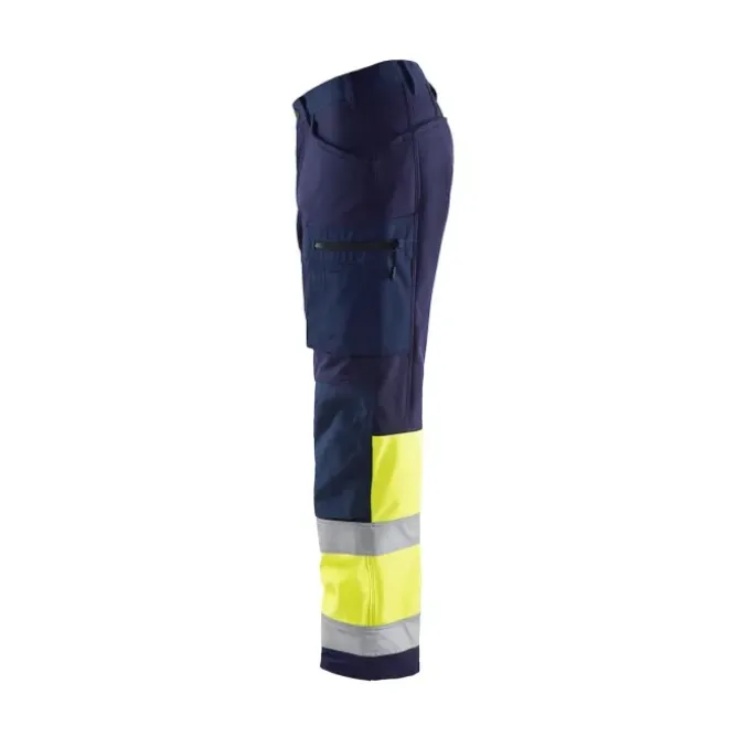 Pantaloni da lavoro Multitasche Softshell alta visibilità Blaklader Hig Vis 156225178933C50