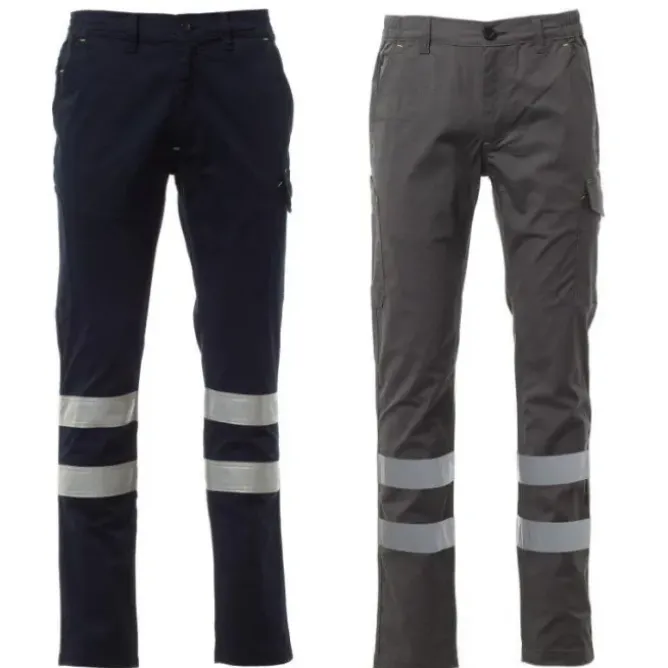 Pantaloni da Lavoro Payper AY 7608 Alta Visibilità Power Stretch Reflex Multitasche