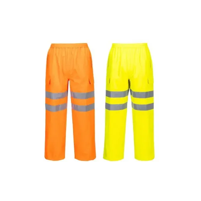 Pantaloni da Lavoro Portwest Alta Visibilità Extreme Hi-Vis S595 Impermeabile Multitasche
