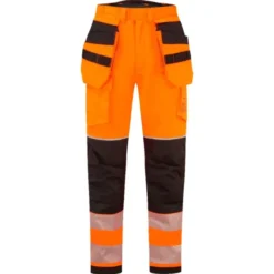 Pantaloni da Lavoro Portwest Alta Visibilità FR427 Ignifugo Multitasche Anticalore Antistatico Impermeabile