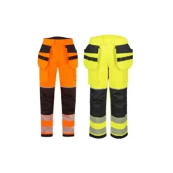 Pantaloni da Lavoro Portwest Alta Visibilità FR427 Ignifugo Multitasche Anticalore Antistatico Impermeabile