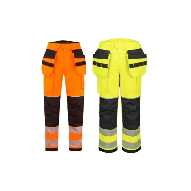 Pantaloni da Lavoro Portwest Alta Visibilità FR427 Ignifugo Multitasche Anticalore Antistatico Impermeabile