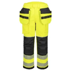 Pantaloni da Lavoro Portwest Alta Visibilità FR427 Ignifugo Multitasche Anticalore Antistatico Impermeabile