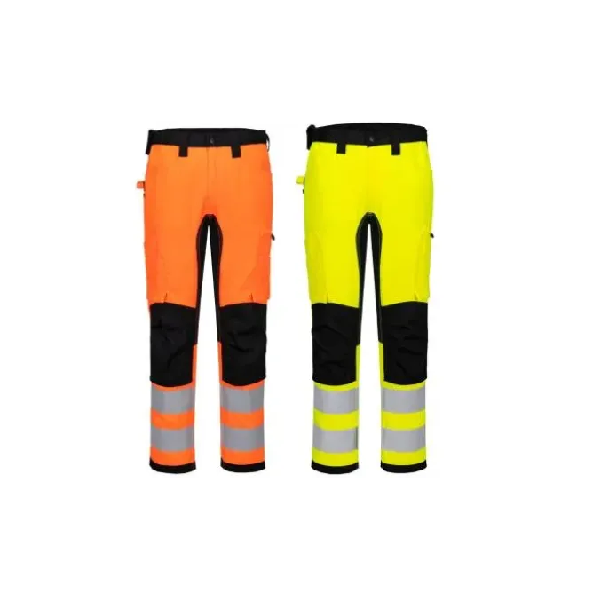 Pantaloni da Lavoro Portwest Alta Visibilità CD848 Stretch Multitasche