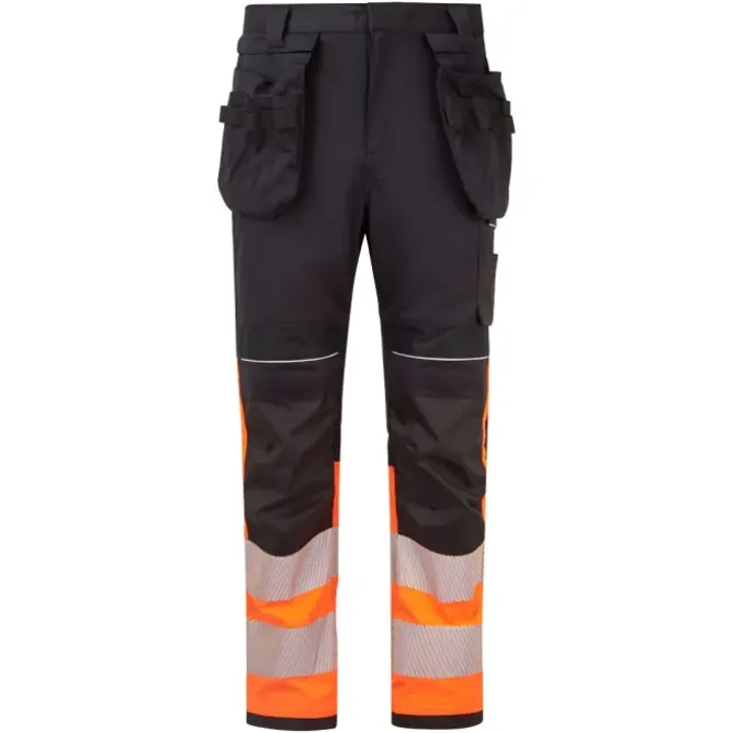 Pantaloni da Lavoro Portwest Alta Visibilità FR452 Multitasche Antistatico Ignifugo Stretch