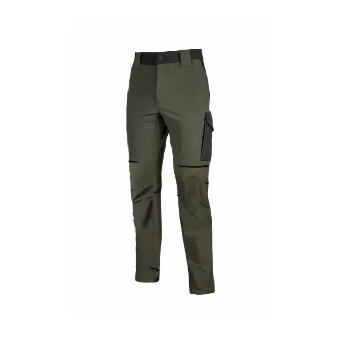 Pantaloni da Lavoro Stretch Elasticizzati Multitasche U-Power World FU189BC