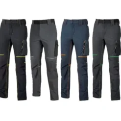 Pantaloni da Lavoro Stretch Elasticizzati Multitasche U-Power World FU189BC