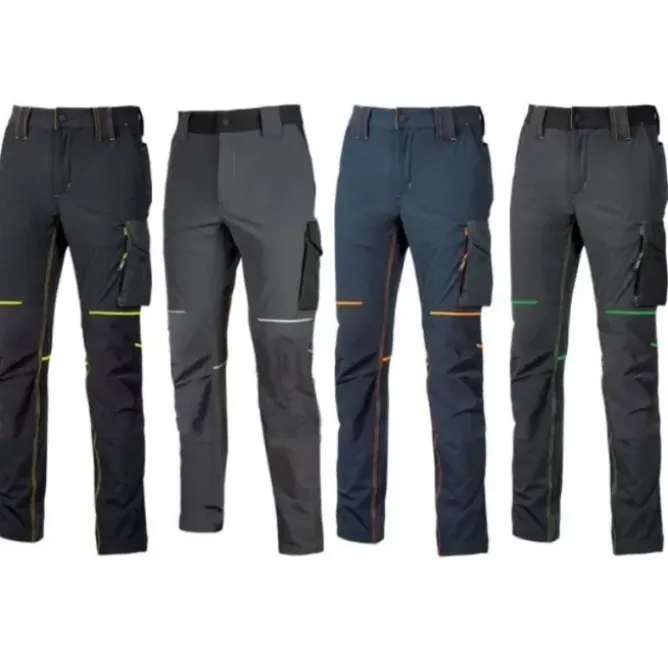 Pantaloni da Lavoro Stretch Elasticizzati Multitasche U-Power World FU189BC