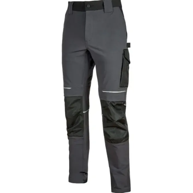 Pantaloni da Lavoro Stretch Elasticizzati Multitasche U-Power Atom PE145BC
