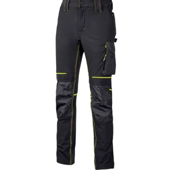 Pantaloni da Lavoro Stretch Elasticizzati Multitasche U-Power Atom PE145BC