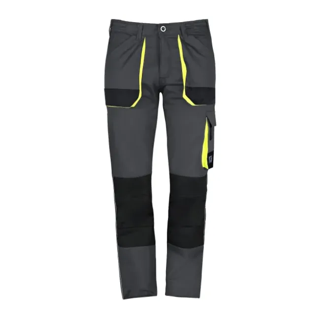 Pantaloni da lavoro Stretch LF Elasticizzati Multitasche Slim Fit estivi - Grigio