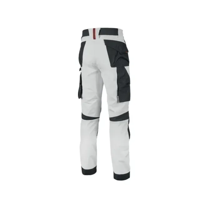 Pantaloni da Lavoro Stretch Multitasche Idrorepellente U-Power Atom White WPE145