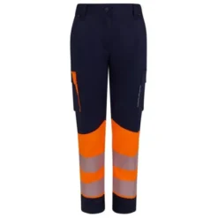 Pantaloni da Lavoro Velilla Alta Visibilità Multitasche Stretch Bicolore 303032SW Donna