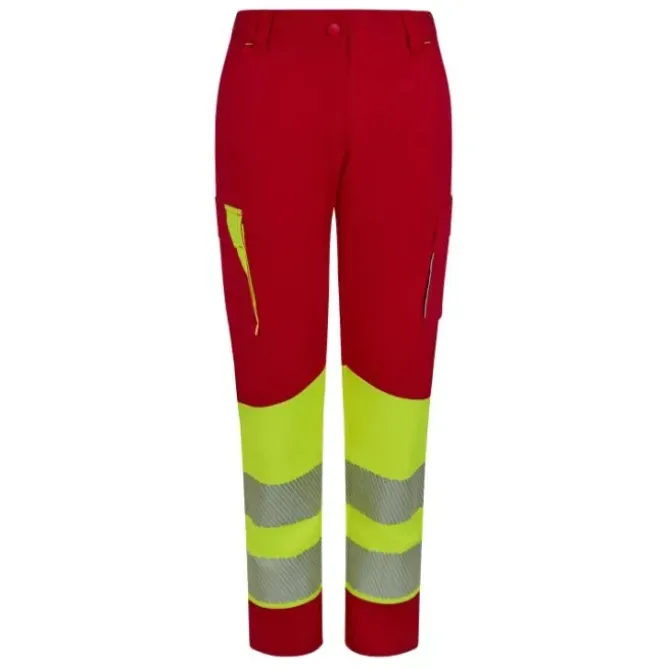 Pantaloni da Lavoro Velilla Alta Visibilità Multitasche Stretch Bicolore 303032SW Donna