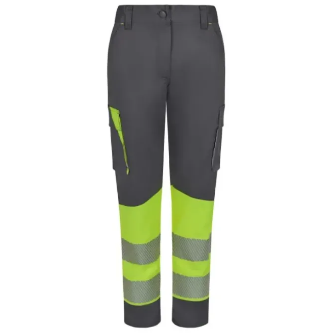 Pantaloni da Lavoro Velilla Alta Visibilità Multitasche Stretch Bicolore 303032S