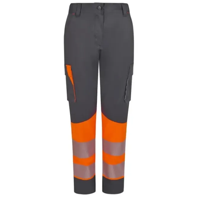 Pantaloni da Lavoro Velilla Alta Visibilità Multitasche Stretch Bicolore 303032S