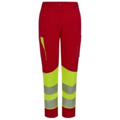 Pantaloni da Lavoro Velilla Alta Visibilità Multitasche Stretch Bicolore 303032S