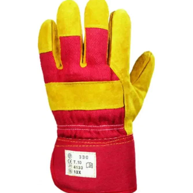 60 Pezzi - Guanti Da Lavoro Coverguard in Pelle Eurowinter MO330