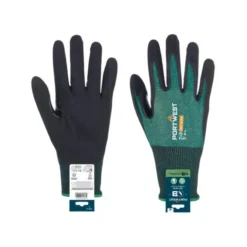 12 Pezzi - Guanti da Lavoro Portwest APR15 Rivestiti in Nitrile Ecologici Touchscreen