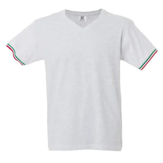 5 Pezzi - T-Shirt collo a V da Lavoro 100% Cotone JRC New Milano 989973