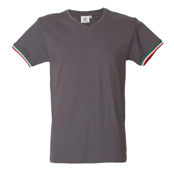 5 Pezzi - T-Shirt collo a V da Lavoro 100% Cotone JRC New Milano 989973