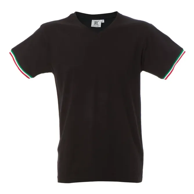 5 Pezzi - T-Shirt collo a V da Lavoro 100% Cotone JRC New Milano 989973