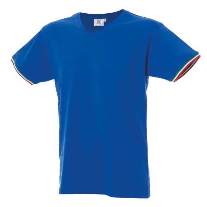 5 Pezzi - T-Shirt collo a V da Lavoro 100% Cotone JRC New Milano 989973