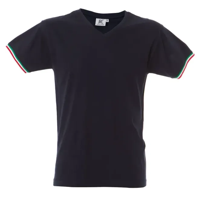 5 Pezzi - T-Shirt collo a V da Lavoro 100% Cotone JRC New Milano 989973