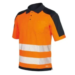 Polo Alta Visibilità con bande segmentate termosaldate Issa Line HV 08190N