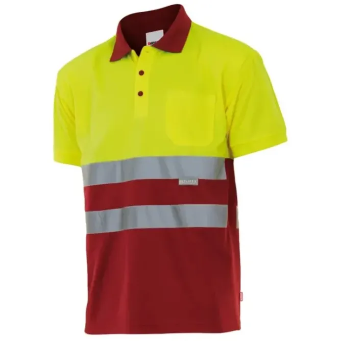 Polo bicolore da Lavoro Alta Visibilità Velilla 173