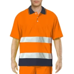 Polo Da Lavoro Alta Visibilità Issa Line Bicolor Hi Vis 8584N