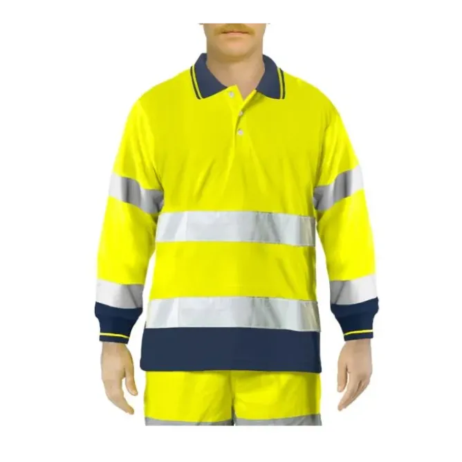Polo Da Lavoro Alta Visibilità Issa Line Bicolor Hi Vis 8587N