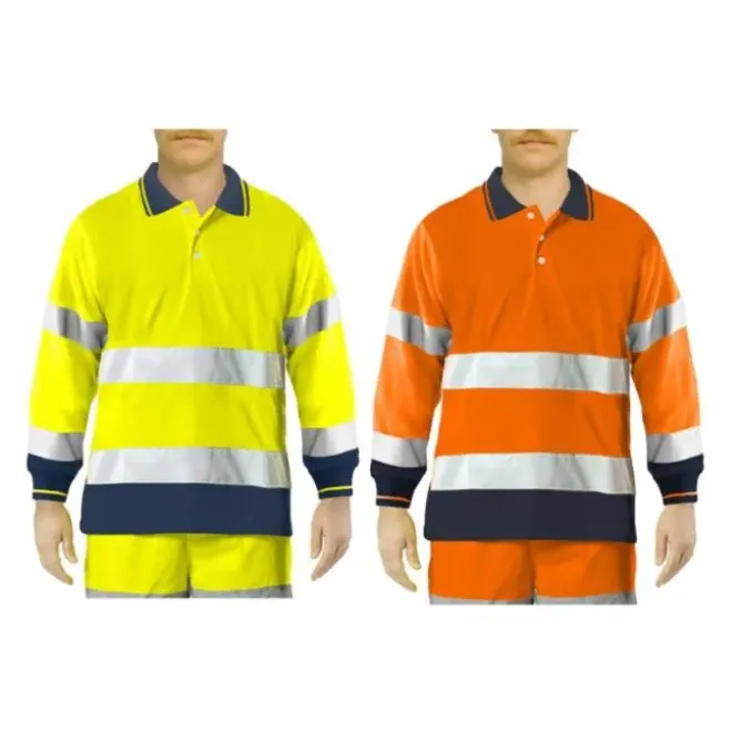 Polo Da Lavoro Alta Visibilità Issa Line Bicolor Hi Vis 8587N