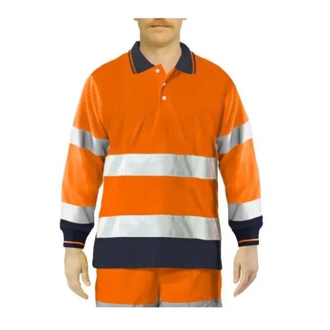 Polo Da Lavoro Alta Visibilità Issa Line Bicolor Hi Vis 8587N