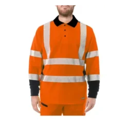 Polo Da Lavoro Alta Visibilità Issa Line Raylong Hi Vis 8195