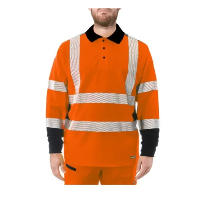 Polo Da Lavoro Alta Visibilità Issa Line Raylong Hi Vis 8195