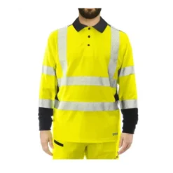 Polo Da Lavoro Alta Visibilità Issa Line Raylong Hi Vis 8195