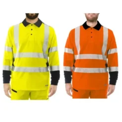 Polo Da Lavoro Alta Visibilità Issa Line Raylong Hi Vis 8195