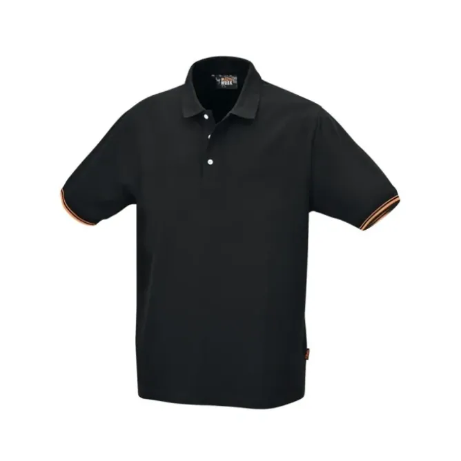 Polo da Lavoro Beta 100% Cotone Nero 7547N