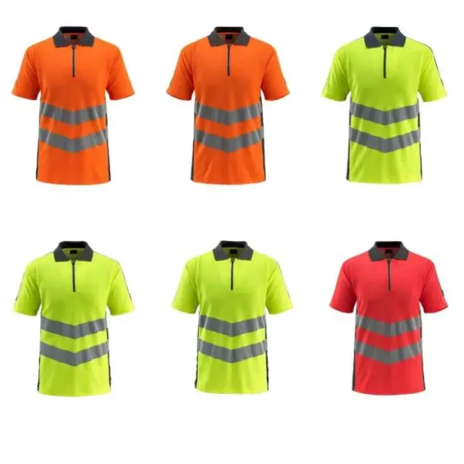 Polo da Lavoro Mezza Zip Alta visibilità Murton Mascot 50130-933