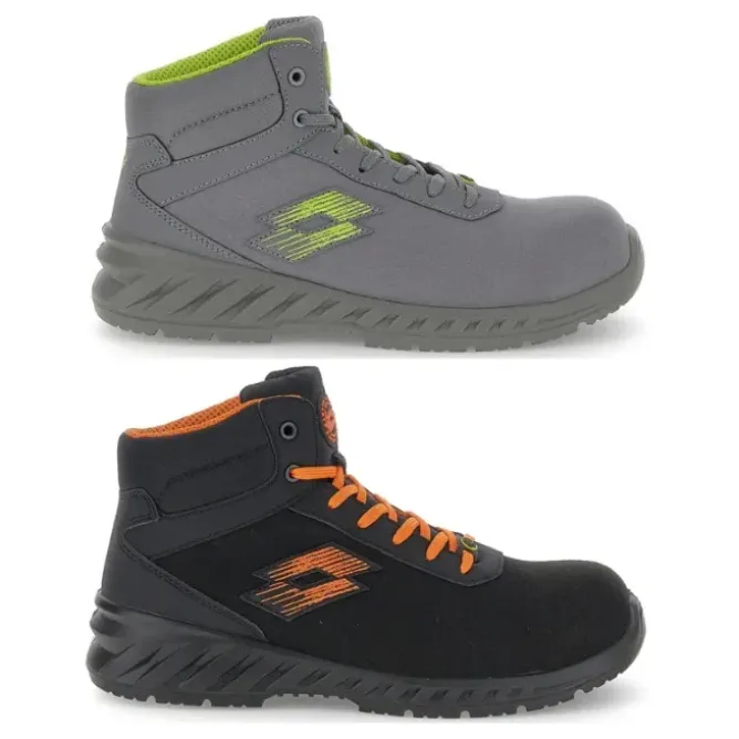 Scarpe Antinfortunistiche Alte Metalfree Lotto First 600 Mid S3L ESD SR FO 221235