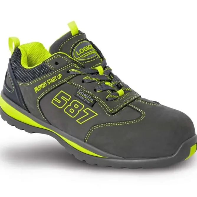 Scarpe antinfortunistiche basse Nabuk Metal-free Logica COSMO-44 S3 SRA