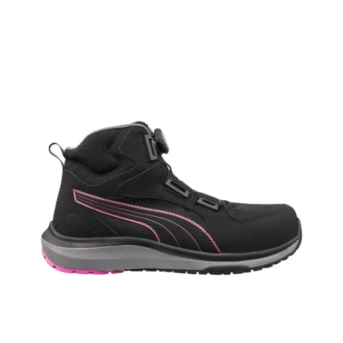 Scarpe antinfortunistiche Chiusura BOA Puma Aspire Pink Disc Mid S3S ESD FO HRO SR 632950