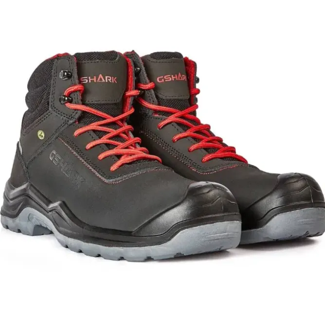 Scarpe Antinfortunistiche GShark Boss S3S FO SR ESD Alte Impermeabili Leggere Resistenti