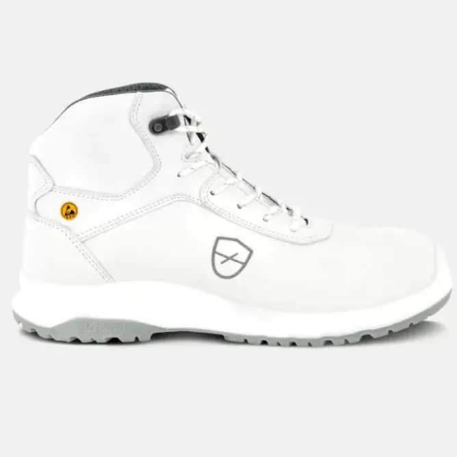 Scarpe Antinfortunistiche Parade Rogar S3 SR FO CI HI ESD 07ROGAR9817 Alte Metalfree Bianco