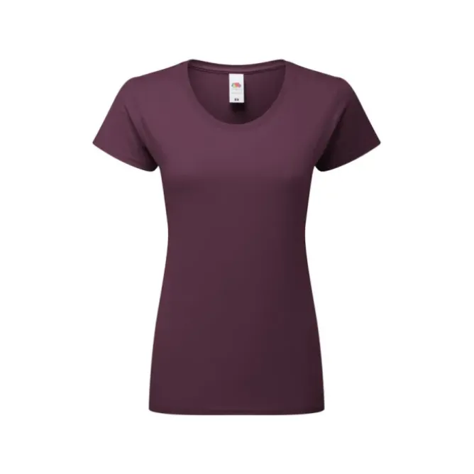 T-shirt da Lavoro da Donna 100% Cotone Fruit Of The Loom Iconic 195 T FR614240
